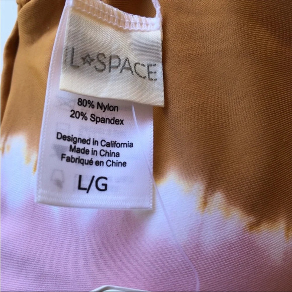 NWT L* space Pink Tan Lizzie Swim Top Large - Picture 7 of 8